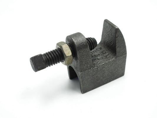 (1pc) 1/2" Junior Top Beam Clamp,3/4" Max Flange, Plain, Ductile Iron, Black