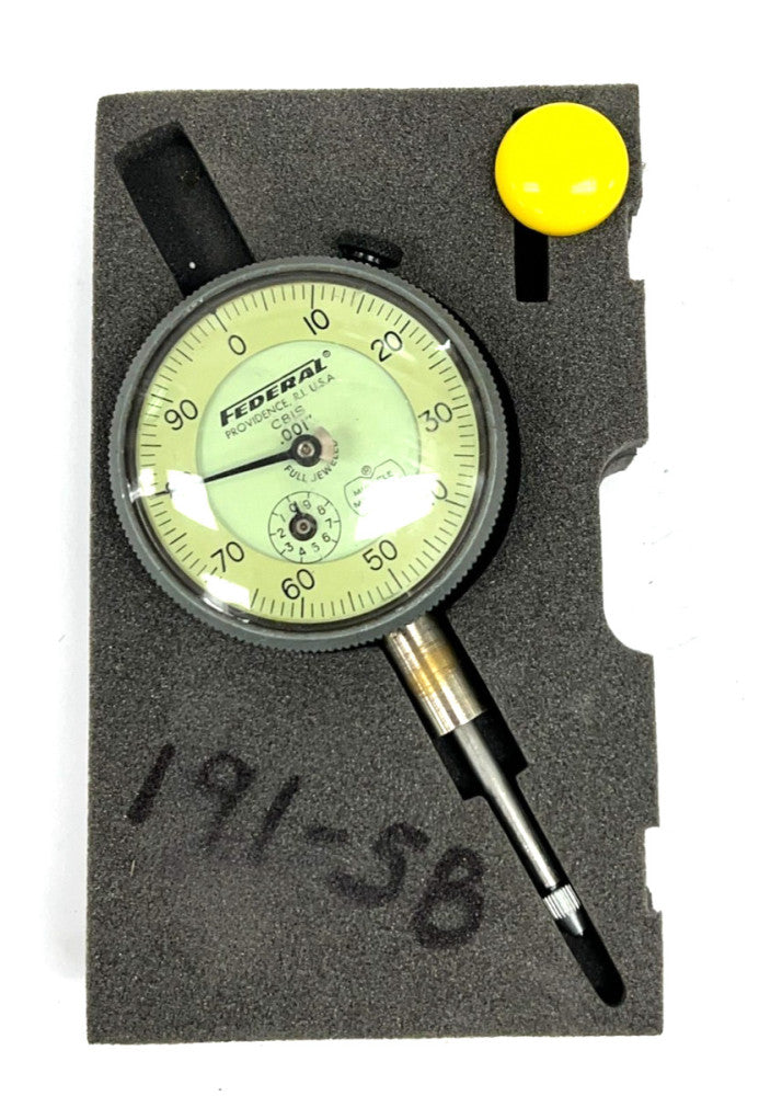 FEDERAL C81S DIAL INDICATOR 0-1.00" .001" ACCURACY +/-.001"