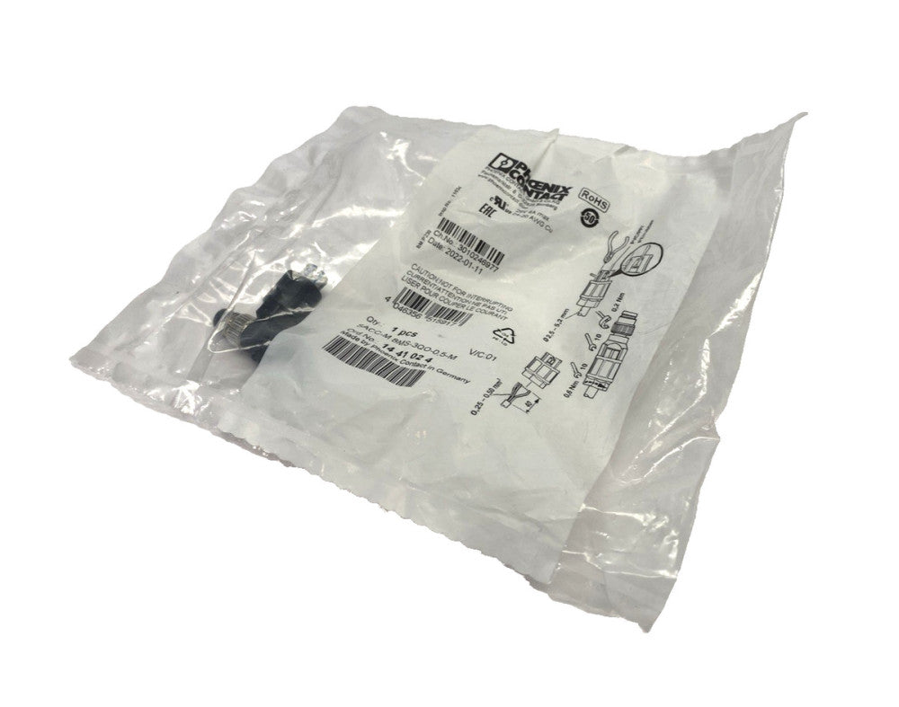 Phoenix Contact SACC-M 8MS-3QO-0,5-M Connector M8 3-Pin Male 1441024