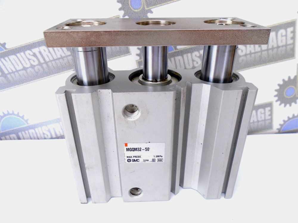 SMC - Pneumatic Guided Cylinder - MGQM32-50 - 32mm Bore - 50mm Stroke - (NEW)