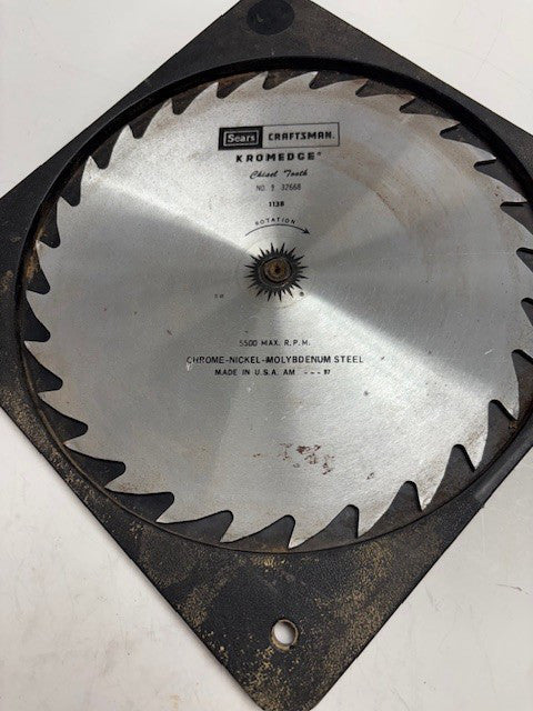 CRAFTSMAN KROMEDGE 10" CHROME-NICKLE- MOLYBDENUM STEEL BLADE NO.9 32668 28 TEETH