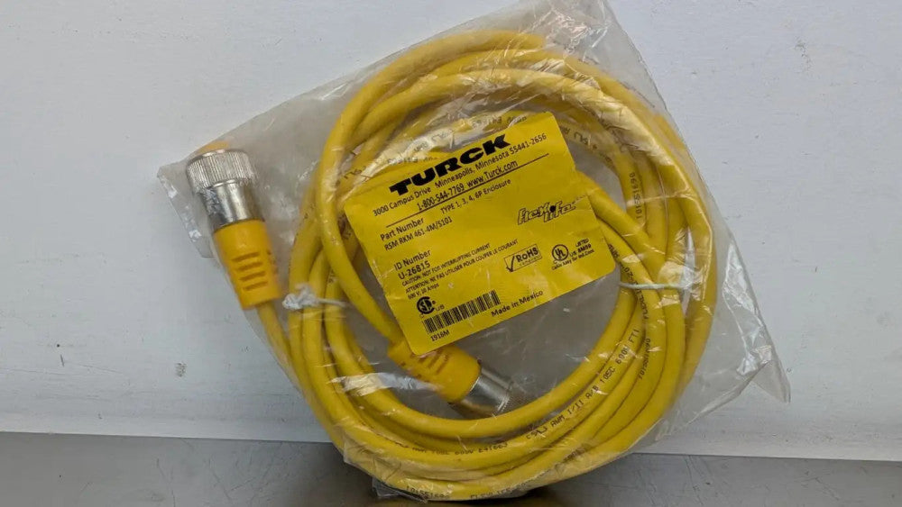 Turck RSM RKM 461-4M/S101 Actuator and Sensor Cordset U-26815 7/8" Male/Female S