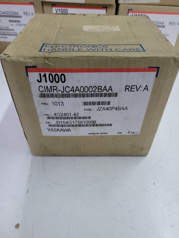 1- Yaskawa J1000, CIMR-JC4A0002BAA, Frequency converter  Missing Cover