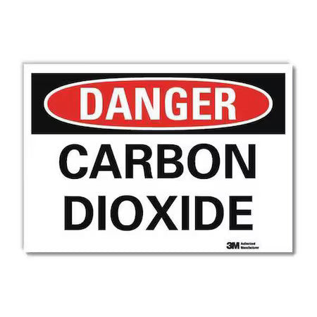 Lyle U3-1148-Rd_14X10 Danger Sign, 10 In H, 14 In W,Horizontal Rectangle,