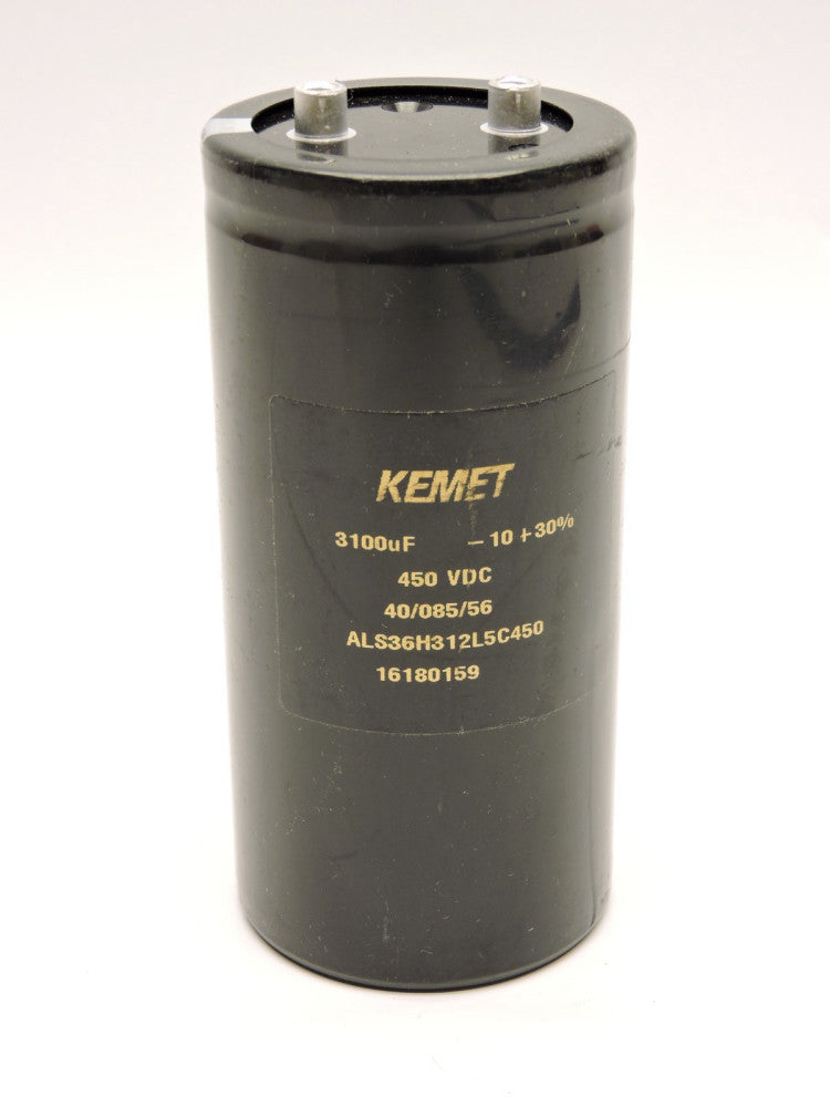 Kemet 3100uF Aluminum Electrolytic Capacitor 450VDC 40/085/56 -10+30% ALS36H312