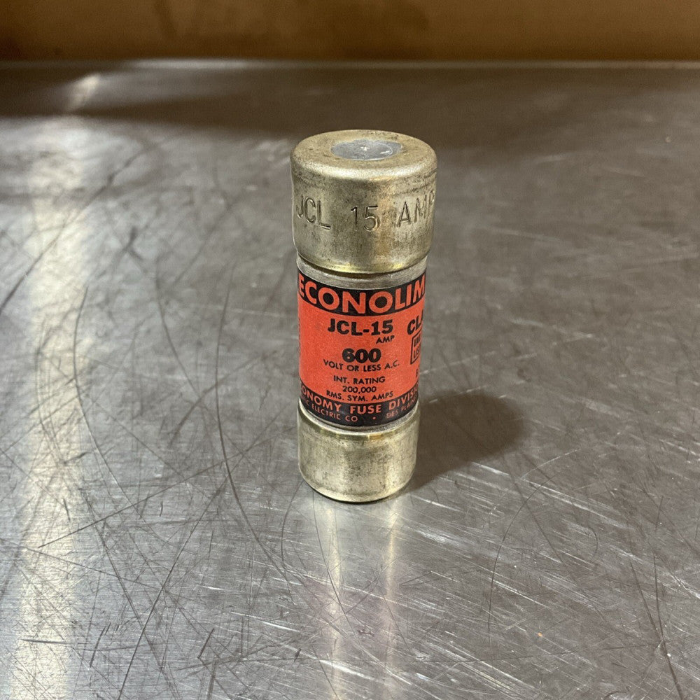 Econolim JCL-15 Current Limiting Fuse, 600V, 15 Amp, NOS