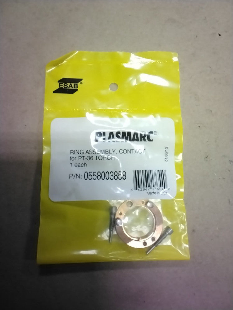 ESAB 0558003858 PLASMA CONTACT RING ASSEMBLY FOR PT-36