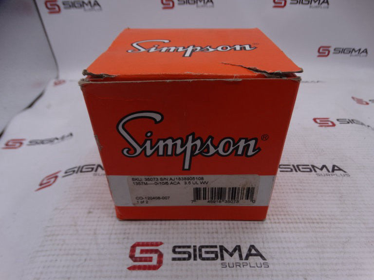 SIMPSON 1357MD-0-10 PANEL METER