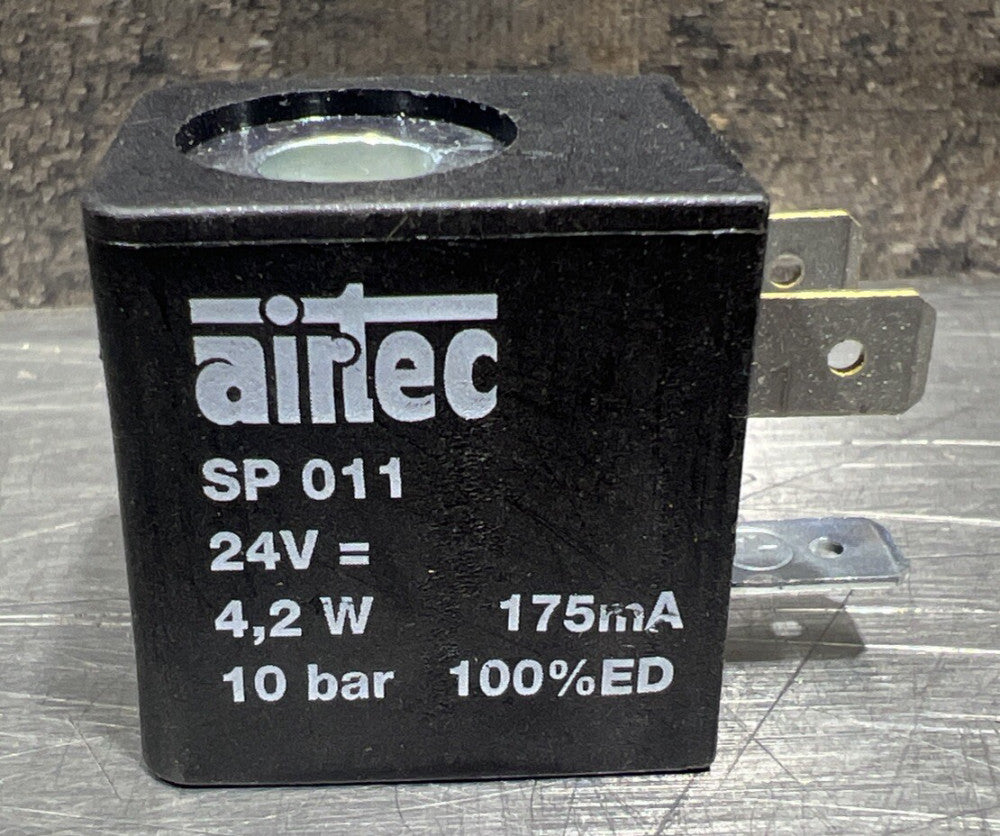 QTY:1 AIRTEC Solenoid Coil SP 011 24VDC 4.2W 175mA Nos Surplus No Original Box