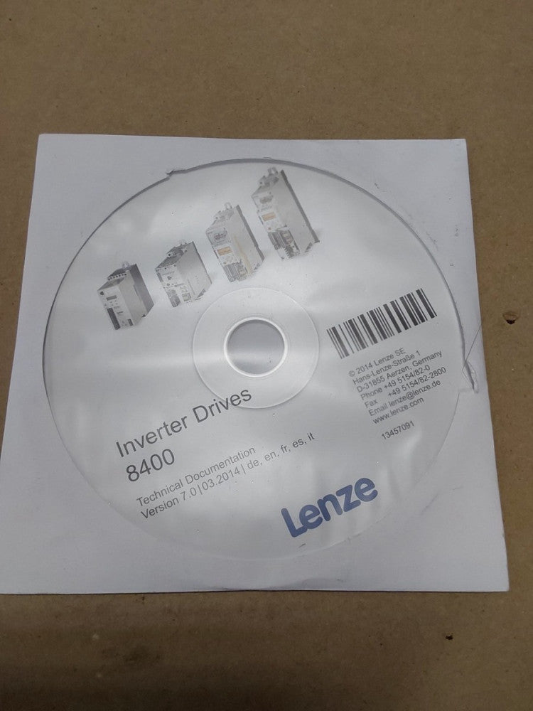 Lenze Inverter Drives 8400 Technical Documentation DVD