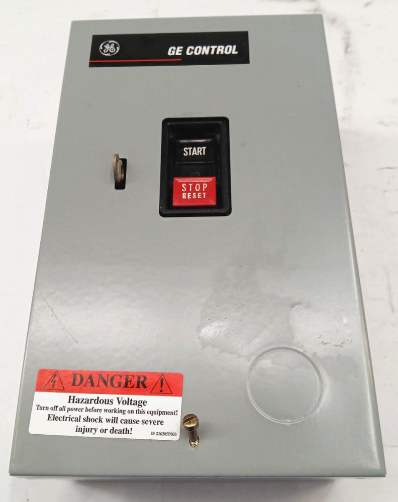 GE MANUAL MOTOR STARTER/PROTECTOR CR1062R3AAP2000 MAX VOLTS 600 AC 3 POLE 2 HP