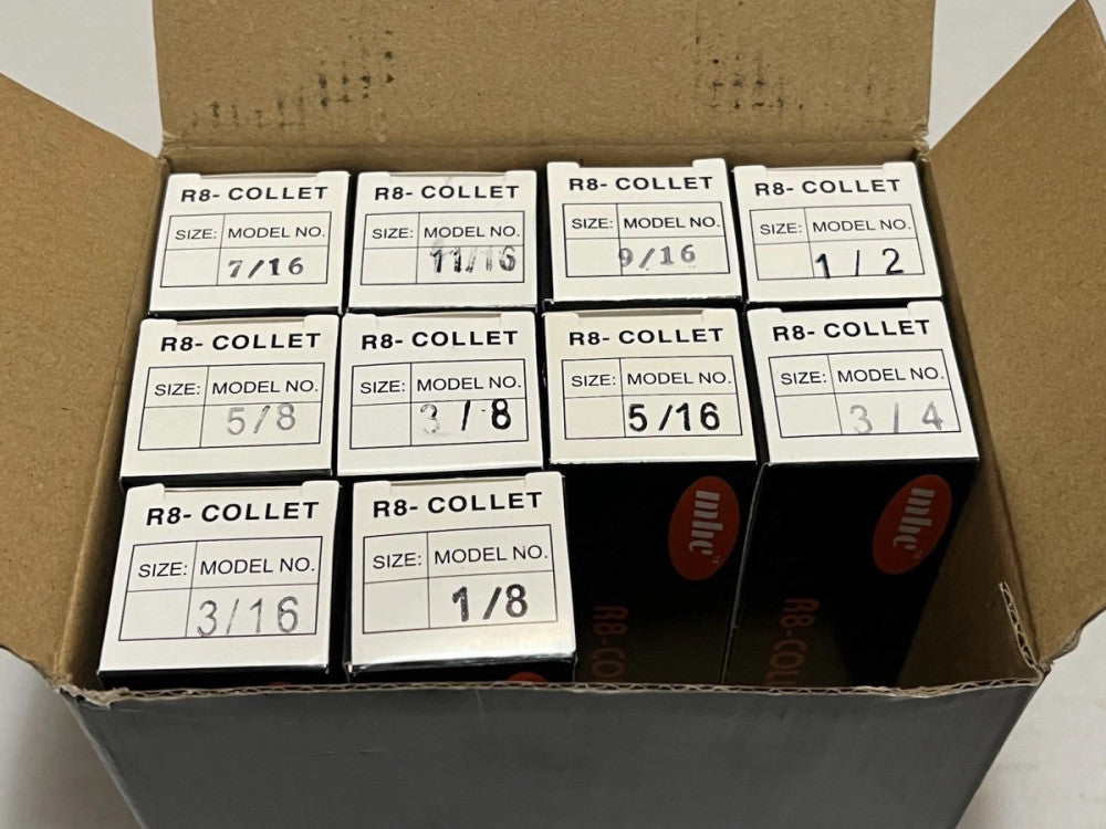 Brand New R8 Round Collet Incomplete Set #231-0011 (See Photos)