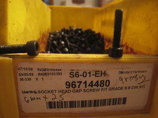 50 Socket Head Cap Screws 6 mm x 25 mm   Black with Preservative coating
