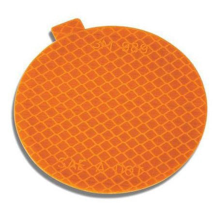 3M 989-74-3 Reflective Tape,Polyester,0.25 Ft. L,Pk2