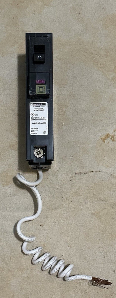 Square D HOM120DF 1 Pole 20 Amp 120V AFCI /GFCI