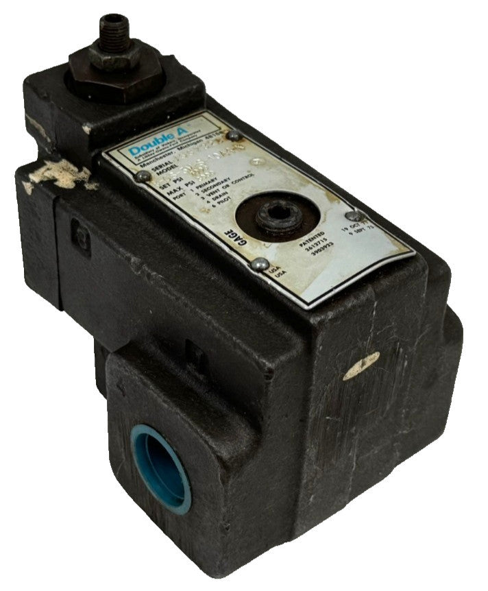 NEW DOUBLE A B-06-3M-S-10A4-K RELIEF VALVE 3000PSI B063MS10A4K
