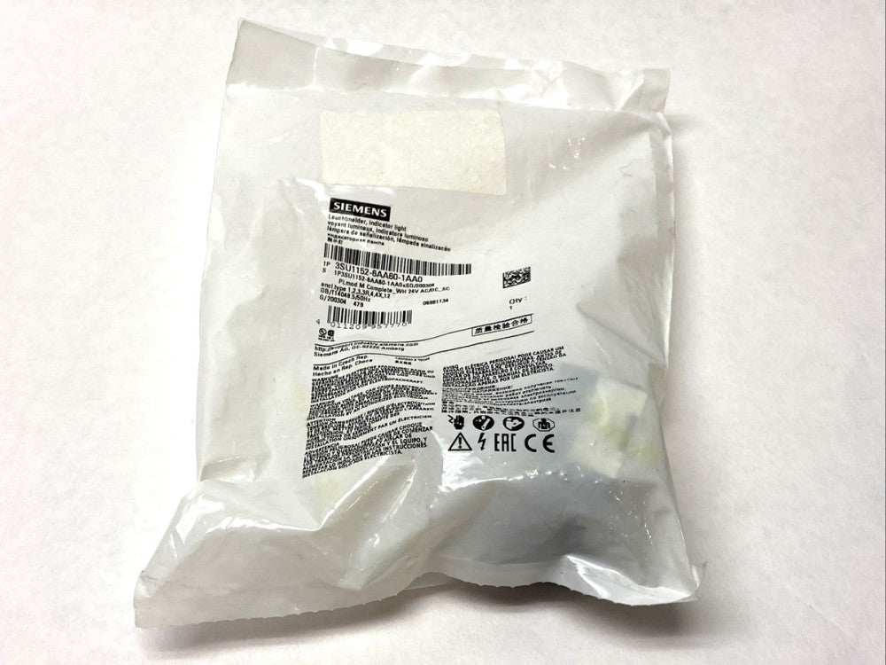 Siemens 3SU1152-6AA60-1AA0 Pilot Light White 22mm 24V AC/DC