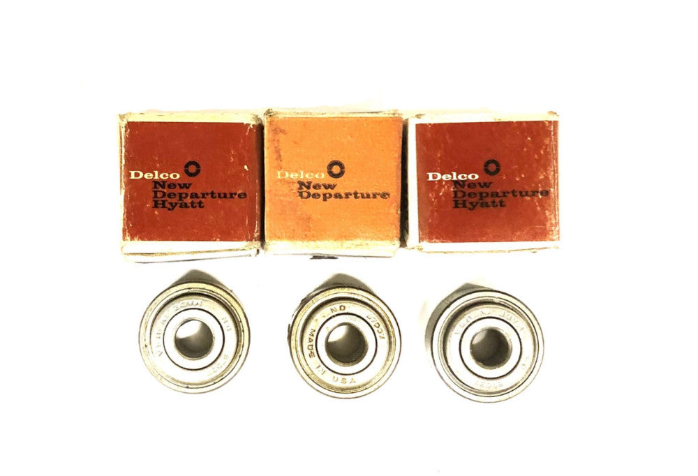 ND Single Row Ball Bearing 87037 [Lot of 3] NOS