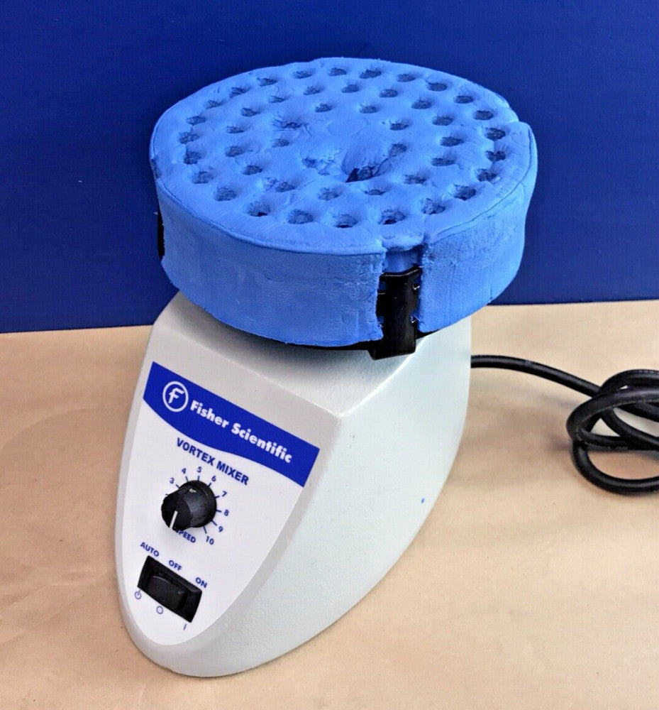 Fisher Scientific 02215365 Vortex Mixer w/ Foam Microtube Holder