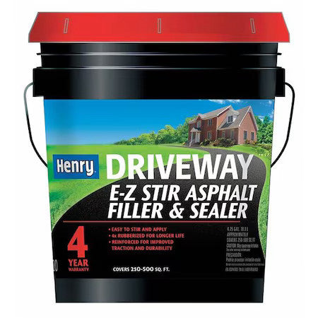 Henry He200074 5 Gal. Asphalt Filler And Sealer, Flat Finish, Black Brown,  250