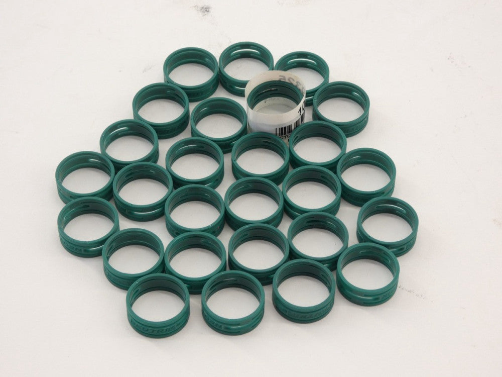 *Lot of 27* Neutrik XXR-5 Green Color Coding XLR Cable Ring - NEW Surplus!