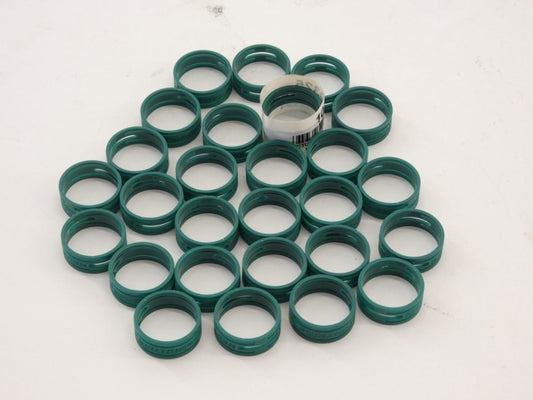 *Lot of 27* Neutrik XXR-5 Green Color Coding XLR Cable Ring - NEW Surplus!