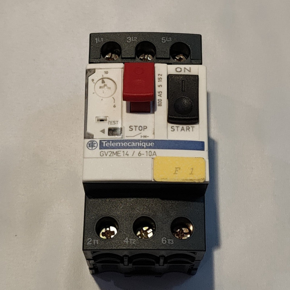 Telemecanique  #GV2ME14/6-10A  Manual Motor Starter Circuit Breaker(6 – 10A)