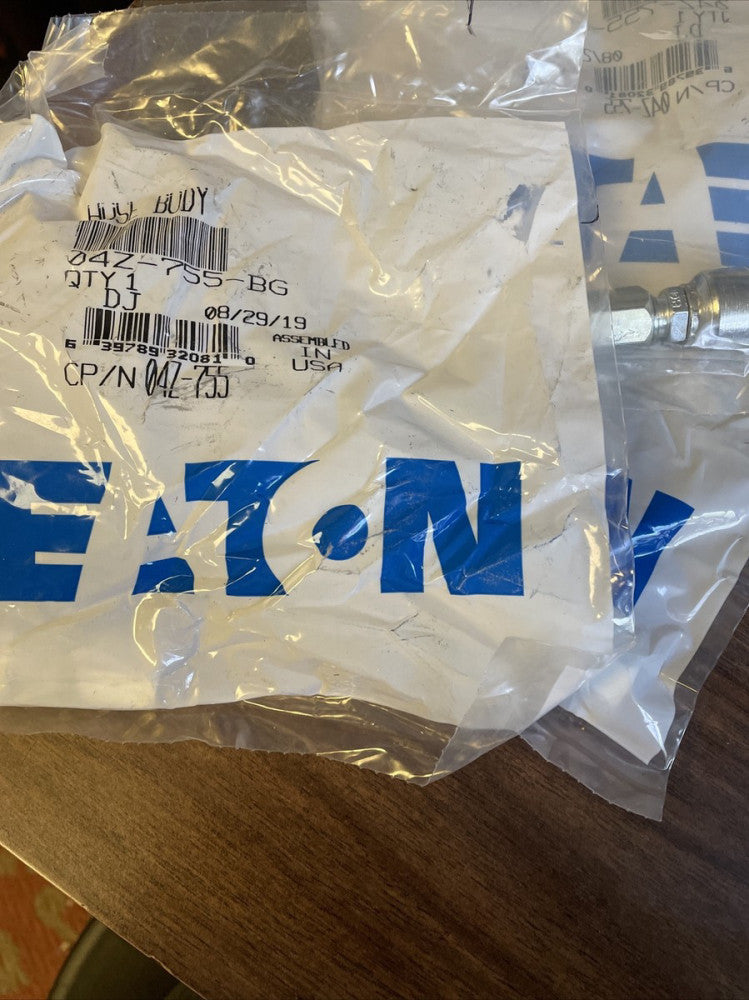 (3) NEW EATON WEATHERHEAD 04Z-755-BG CRIMPHOSE FITTING