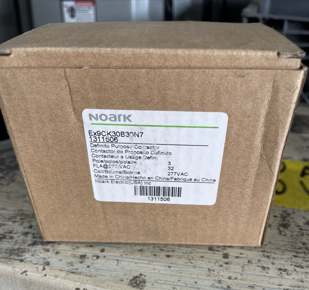 1- NOARK EX9CK30B30N7 Definite Purpose Contactor 30 Amp 3 Pole Ex9CK 32 Amp 277V