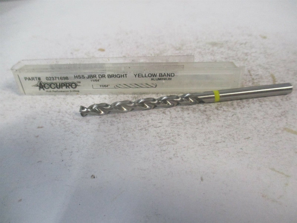 (1AQ9437-AC) 11/64" x 80.00 OAL 130° Vanadium High Speed Steel Jobber Drill 