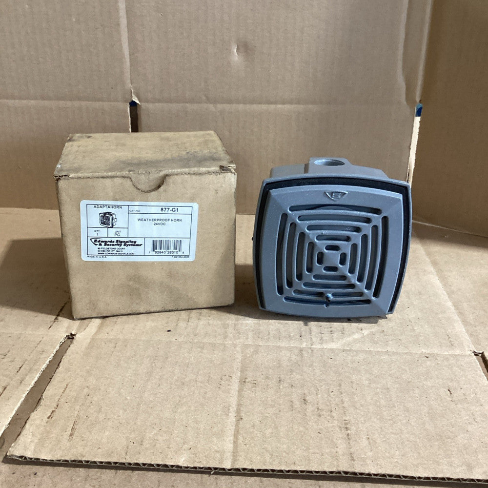 Edwards Signaling 877-G1 Weatherproof Vibrating Horn NOS