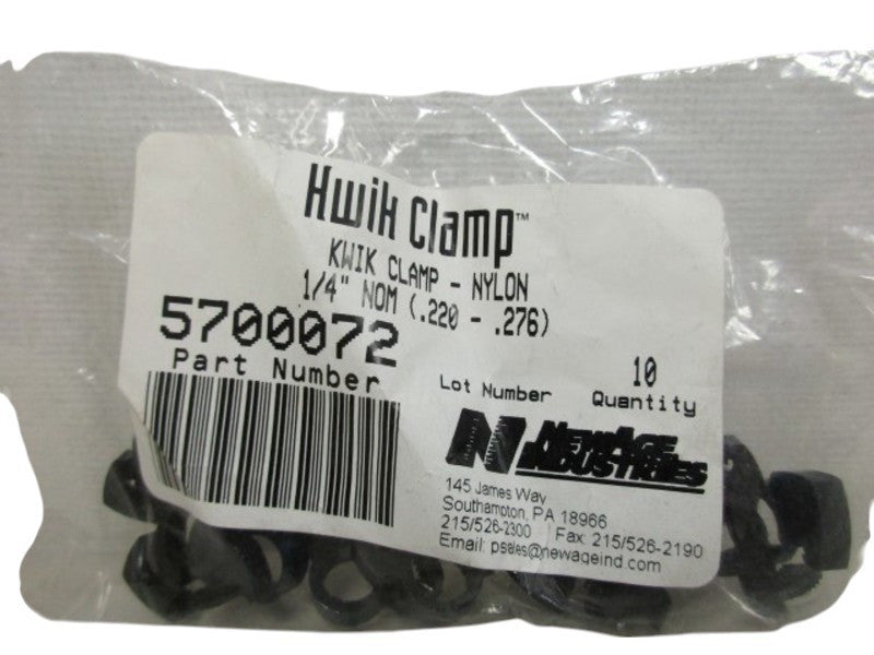 NSNP AGE INDUSTRIES 5700072 KWIK CLAMP (PACKAGE OF 10)  NSMP