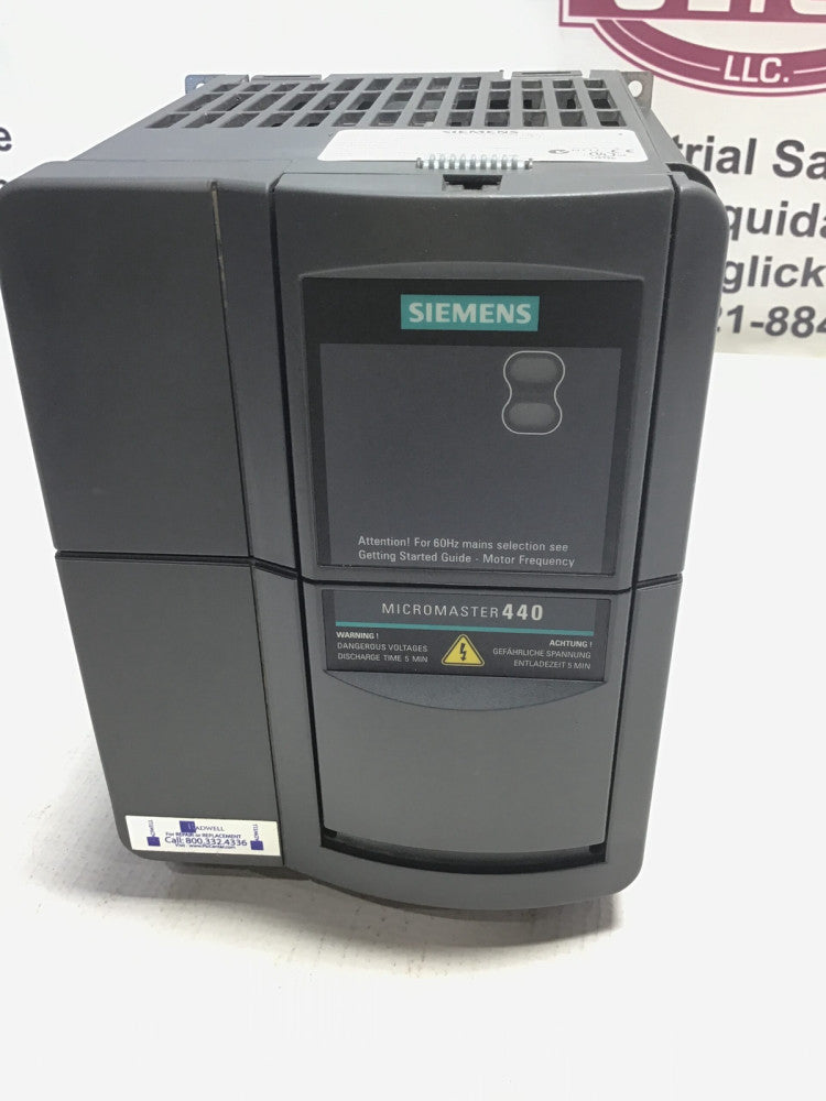Siemens 6SE6440-2UD24-QBA1 Micromaster 440 Inverter Drive 380-480V Input