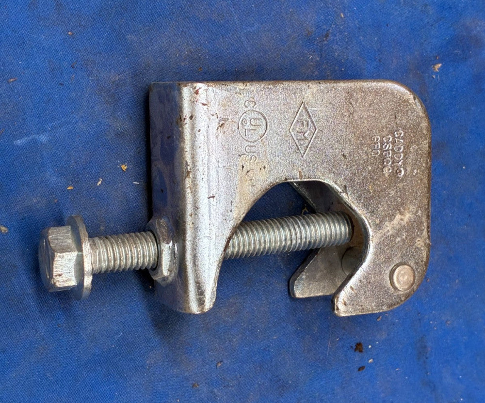 CADDY BEAM CLAMP PART #: CSBQG GFO WITH GRADE 5 HEX BOLT