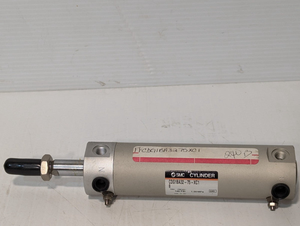 SMC CDG1BA32-75-XC1 Pneumatic Cylinder, 145psi Max, 1.00 MPa