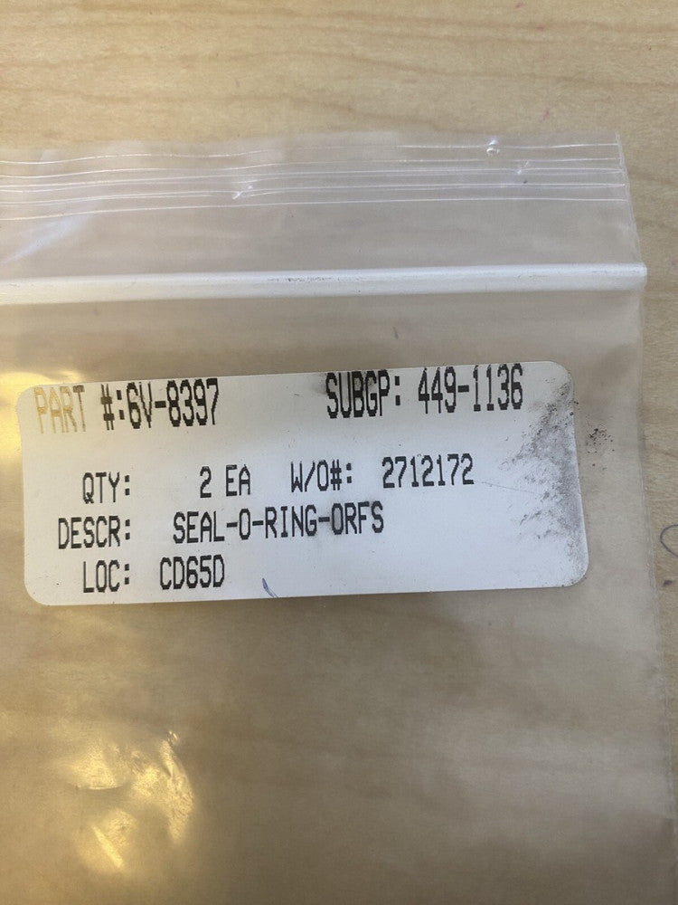BRAND NEW OEM Caterpillar 6V-8397 or 6V8397 ORFS O-RING 2 PER LOT