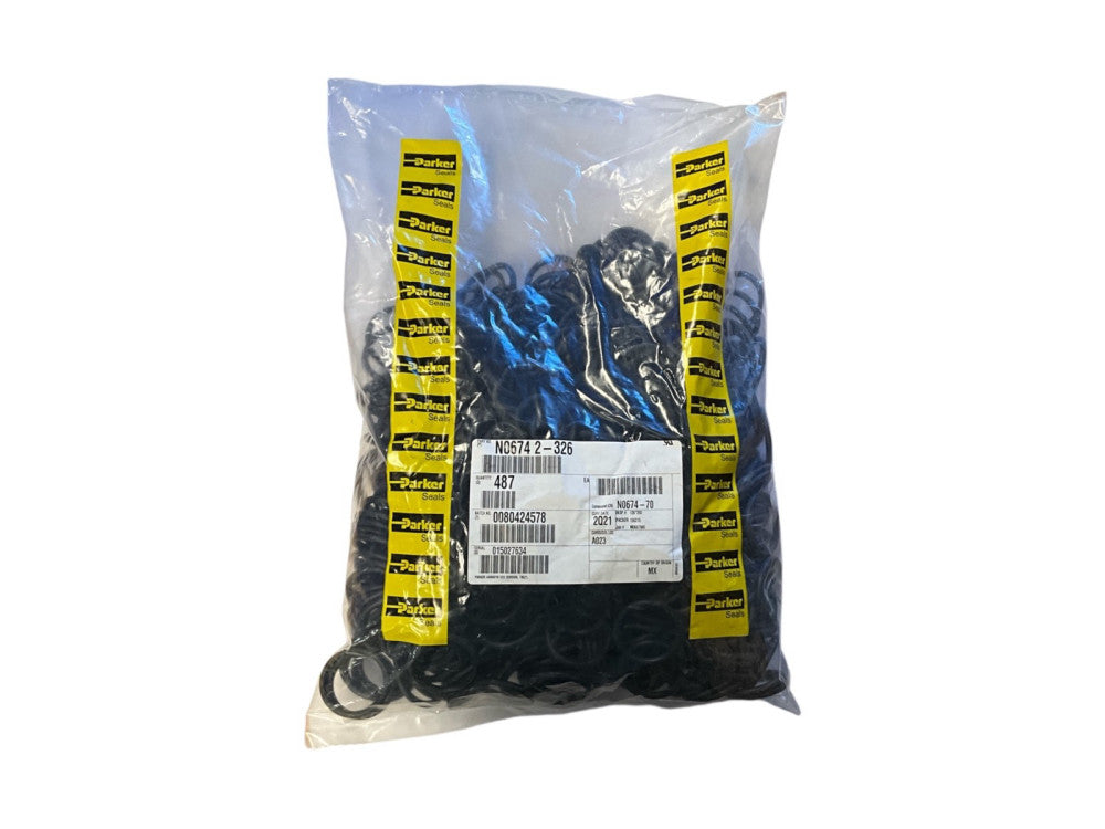 Parker N0674-70 2-326 O-Ring Seals Nitrile Buna-N 70A 487 Pcs
