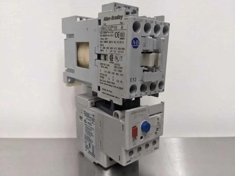 Allen-Bradley 100-C12Z10, 193-ED1CB Contactor and Overload Relay 0.5, 2, 3, 7.5,