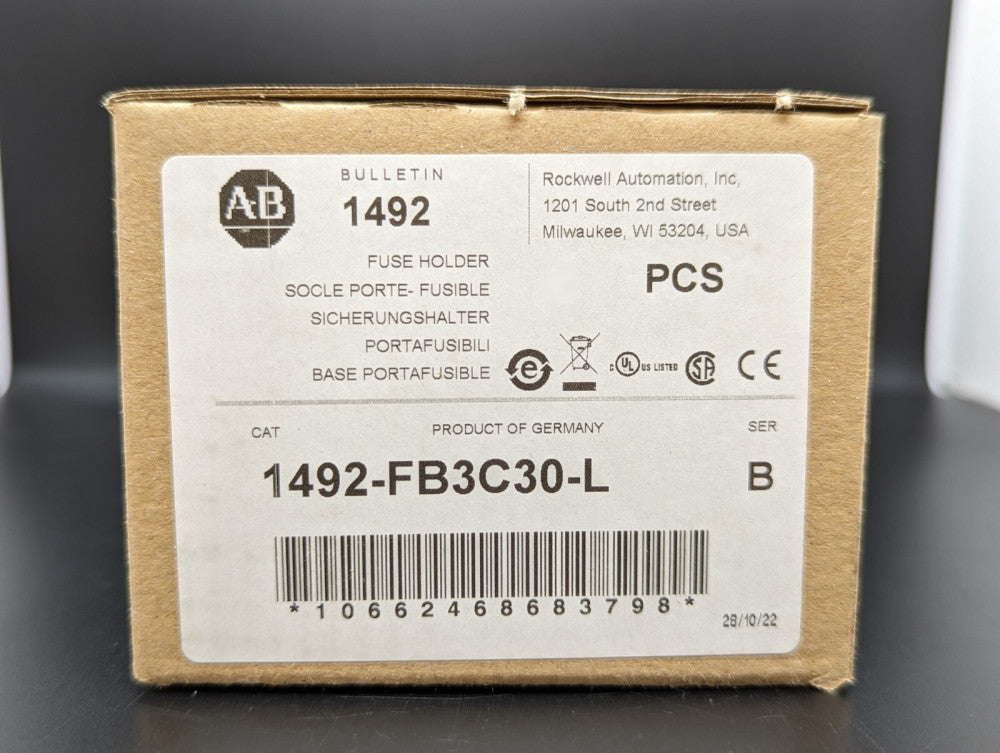 Allen Bradley 1492-FB3C30-L Fuse Holder 30A 3P 110-600V New In Box USA