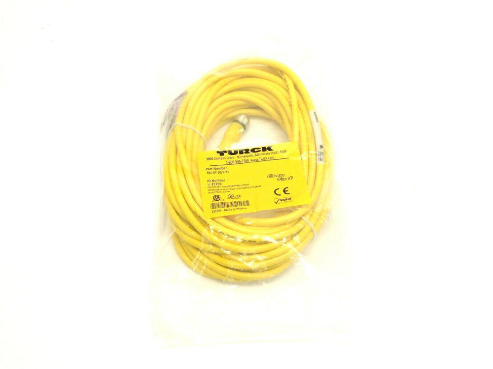 Turck RKC 8T-10/S715 Female M12 Connector Actuator And Sensor Cordset U-21798