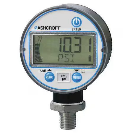 Ashcroft Dg2551n1nam02l30#- Digital Industrial Pressure Gauge, 0 To 30 Psi, 2