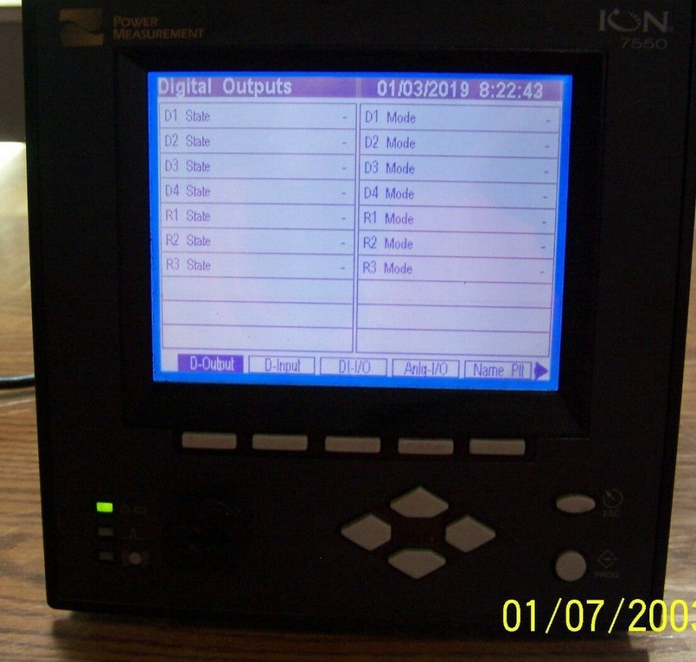 POWER MEASUREMENT ION 7550 ANALYZING METER 85-240 VAC 110-330 VDC