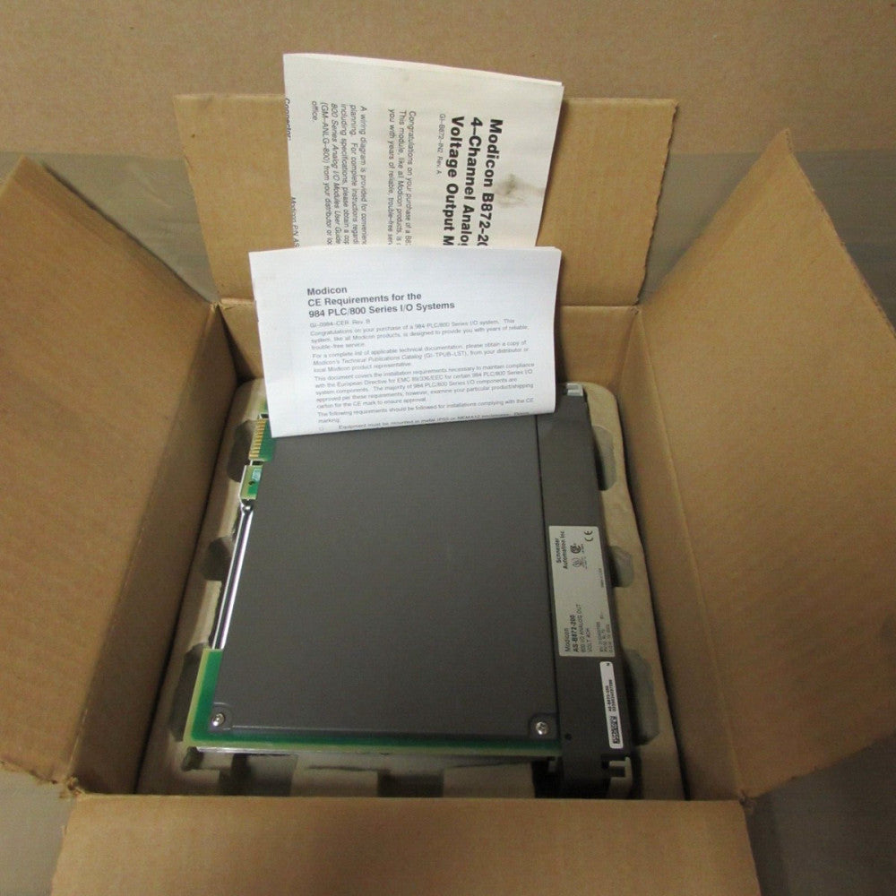 SCHNEIDER MODICON AS-B872-202, 800 I/O ANALOG MODULE, 4CH, NIB! MAKE OFFER!