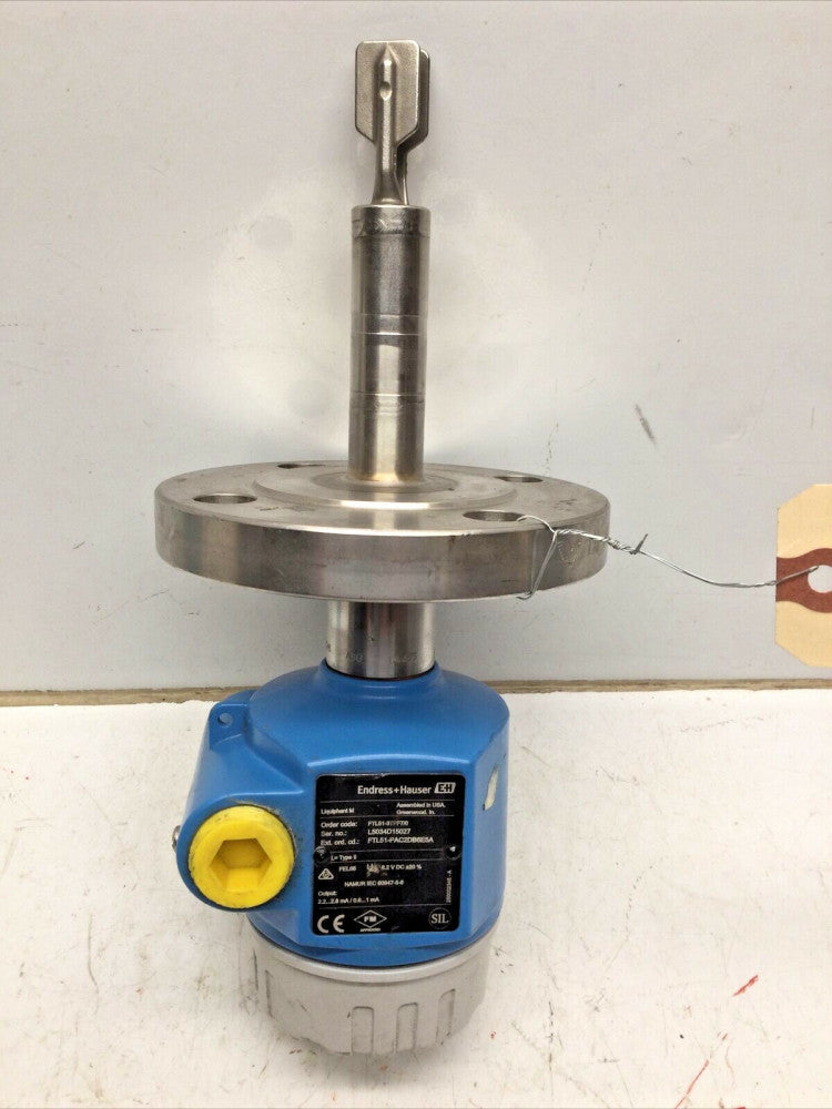 Endress + Hauser Liquiphant M FTL51-PAC2DB6E5A, 8.2 V DC, 1 1/2 BLRF 150LB B16.5