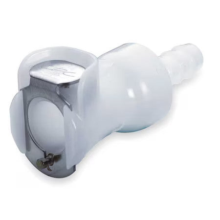Colder Plcd17005 Inline Coupler, Acetal, Shut-Off, Barbed