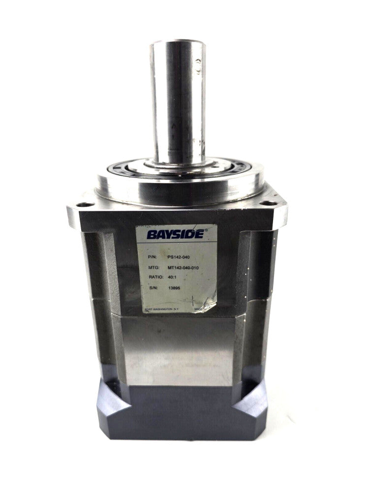 NOS Parker Bayside PS142-040 Gearhead Parallel In-line Gearbox Solid Shaft 40:1