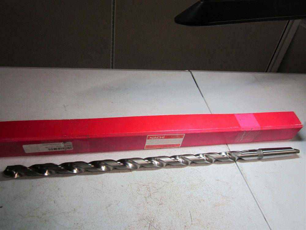 NACHI (1059188) 7/8" Size, 3MT 24" OAL 118° High Speed Steel Taper Shank Drill