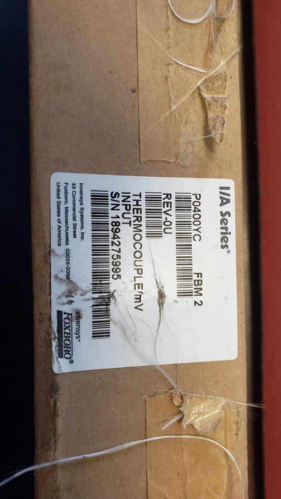 NEW SEALED FOXBORO P0400YC FBM2 REV-0U THERMOCOUPLE (E1-1)