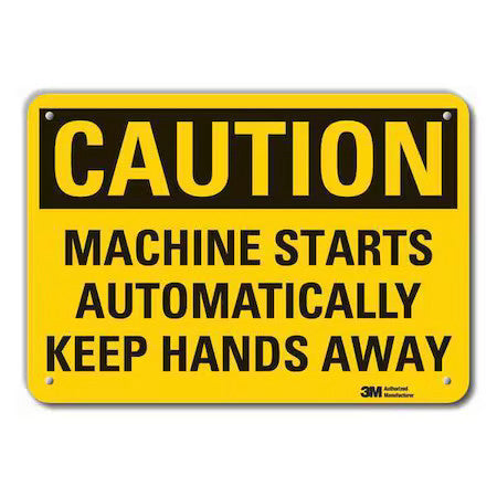 Lyle Lcu3-0401-Ra_14X10 Caution Sign, 10 In Height, 14 In Width, Aluminum,
