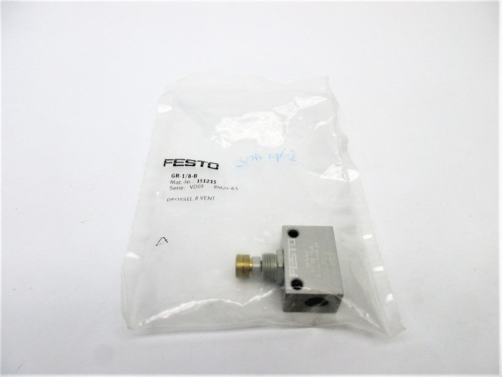 FESTO GR-1/8-B 151215 SER. VD08 NSMP
